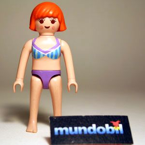 Woman, red hair, dressed in underwear 