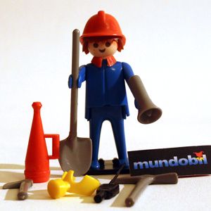 Pompier avec outils