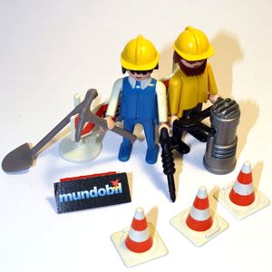 2 ouvriers Travaux Publics