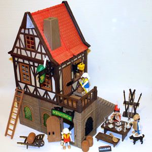 MOYEN-AGE Banc pour Table Château 3444 3448 3450 Vintage L1104 PLAYMOBIL 