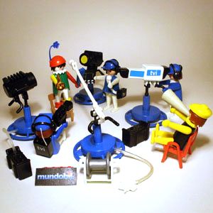 TJ1 PLAYMOBIL SYSTÈME Vintage Set 3530 Television International Van EUR